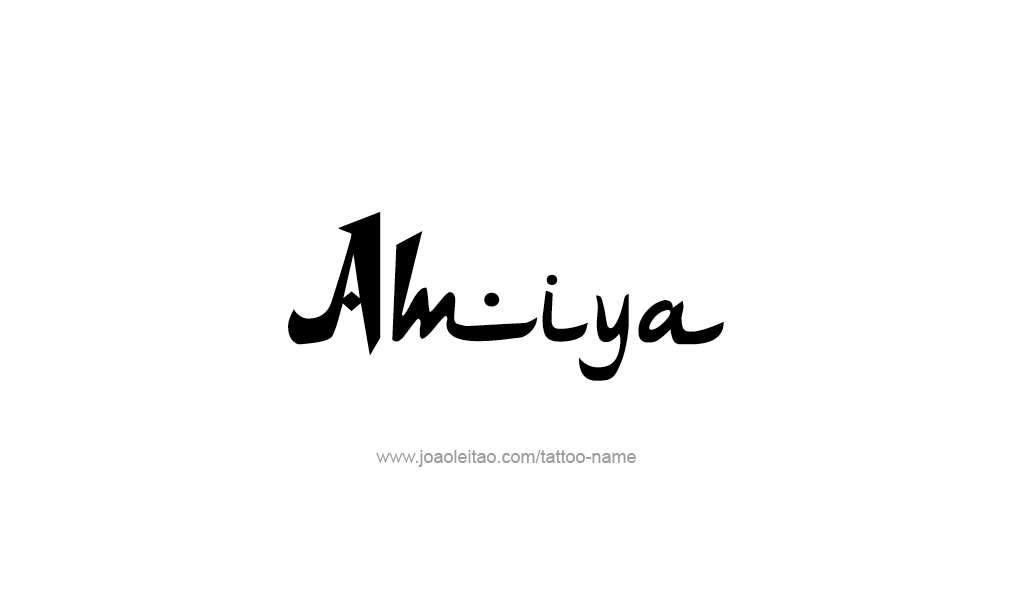 Tattoo Design  Name Amiya   