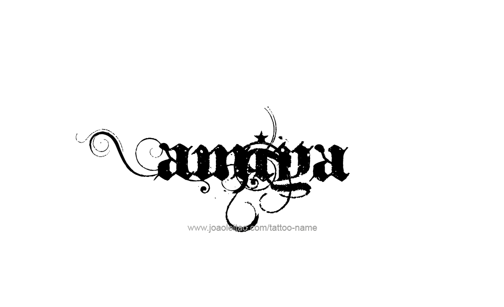 Tattoo Design  Name Amiya   