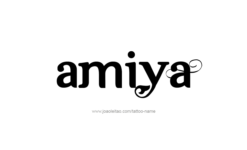 Tattoo Design  Name Amiya   