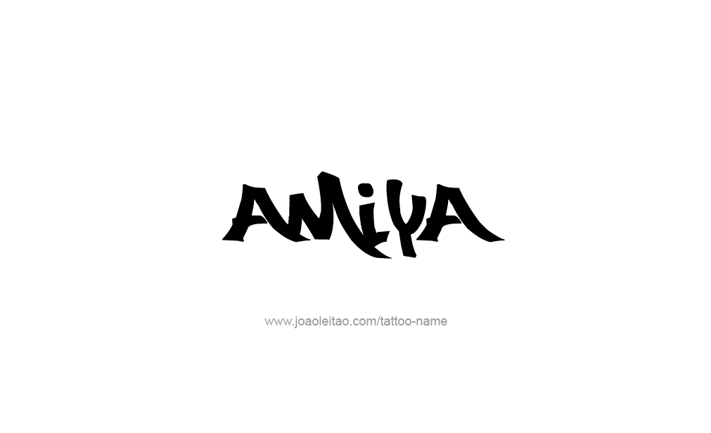 Tattoo Design  Name Amiya   