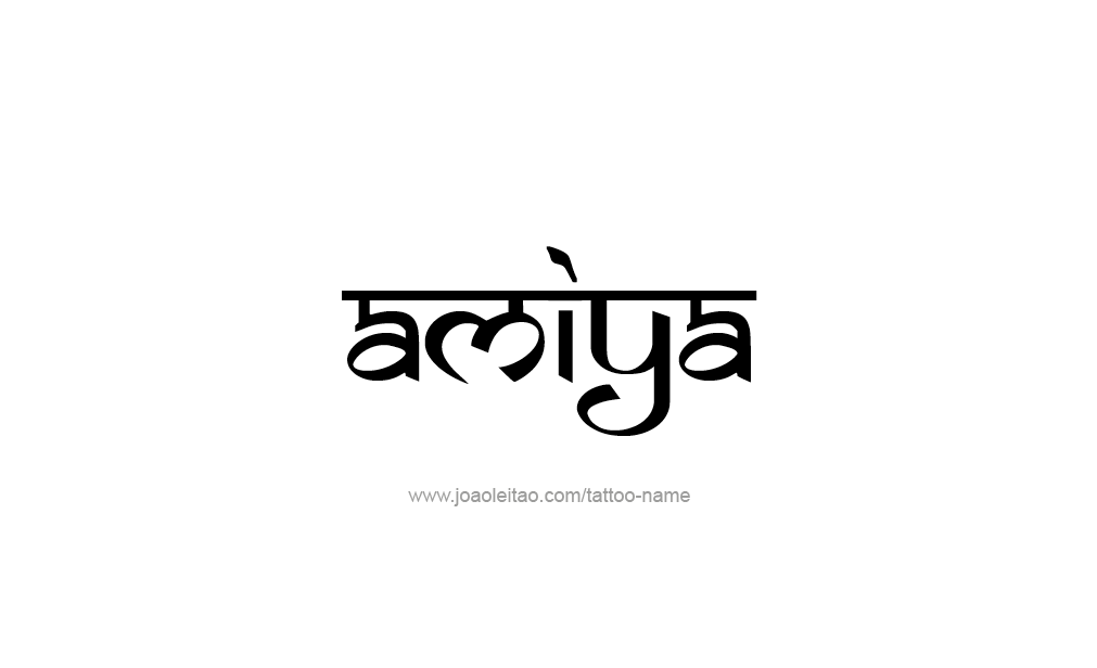 Tattoo Design  Name Amiya   