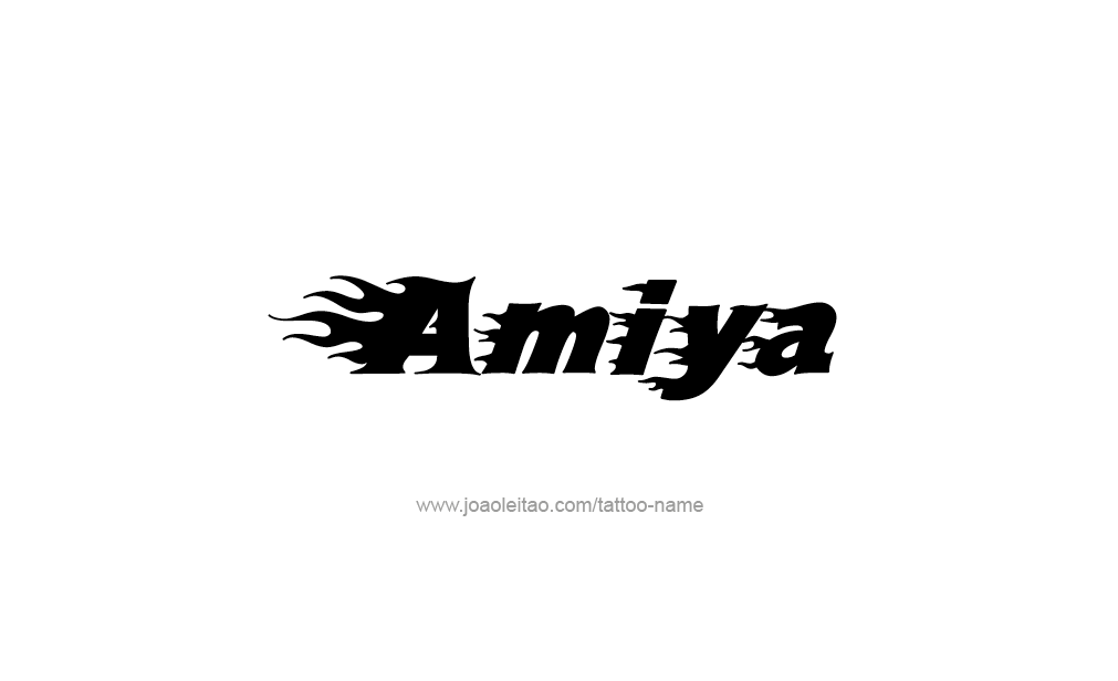 Tattoo Design  Name Amiya   