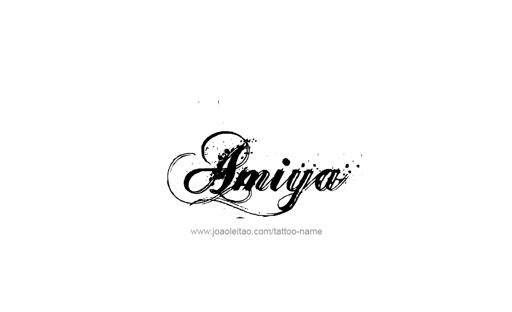 Tattoo Design  Name Amiya   