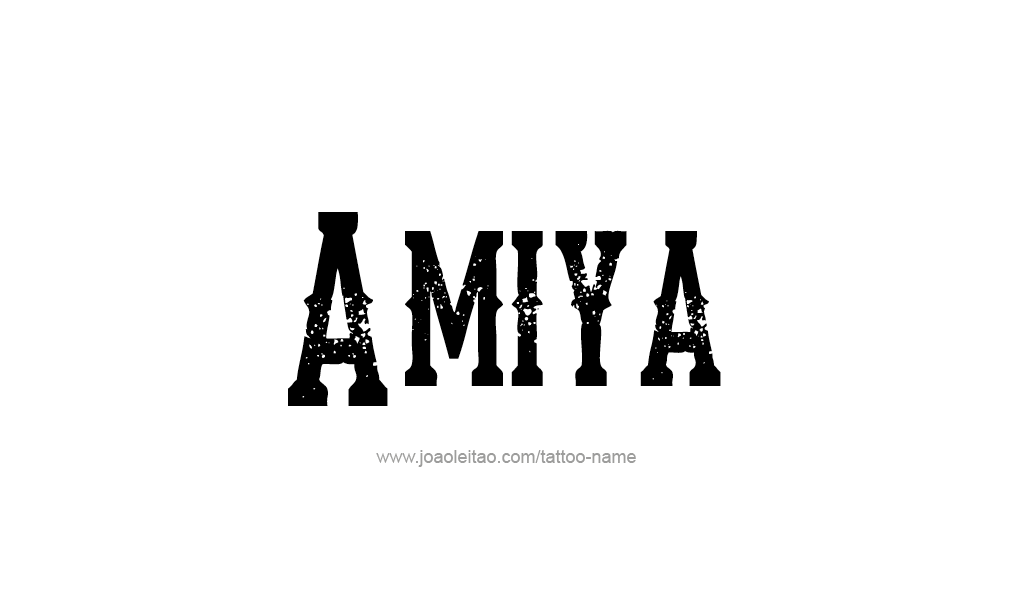 Tattoo Design  Name Amiya   