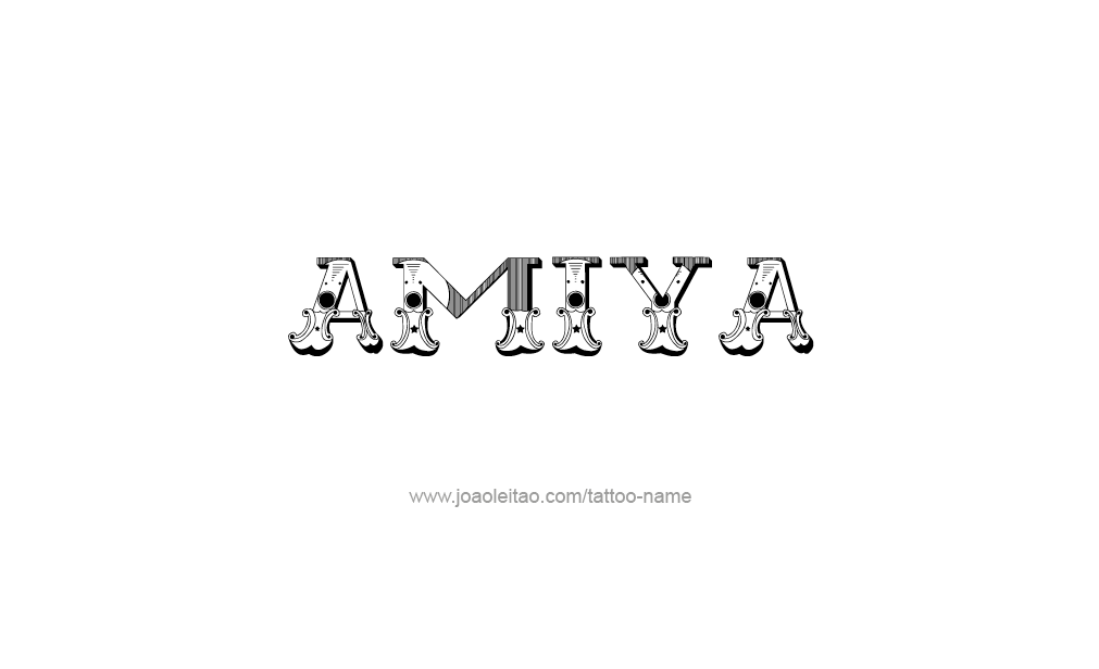 Tattoo Design  Name Amiya   