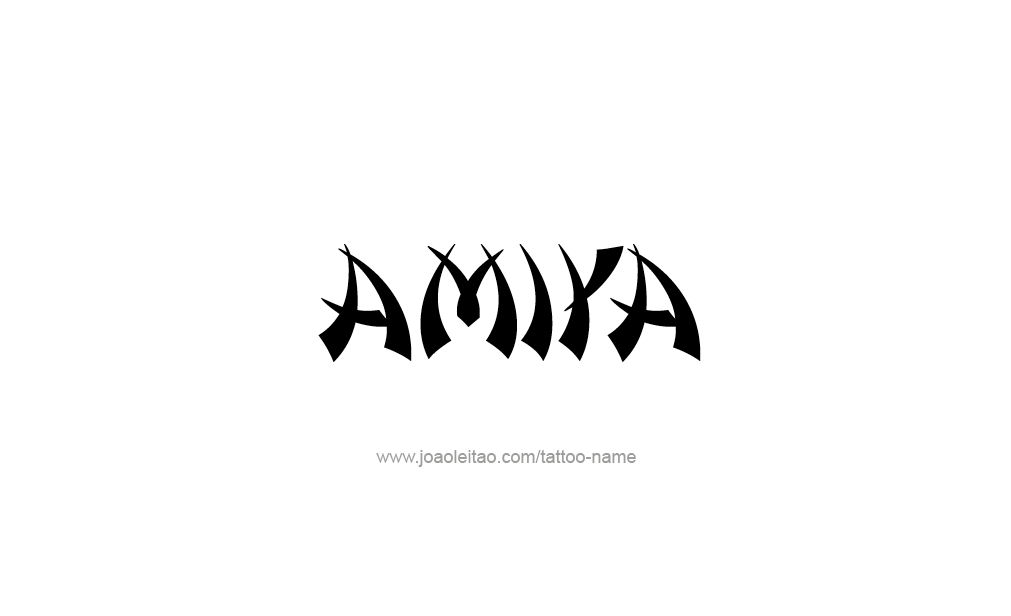 Tattoo Design  Name Amiya