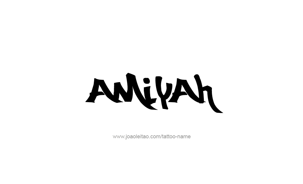 Tattoo Design  Name Amiyah   