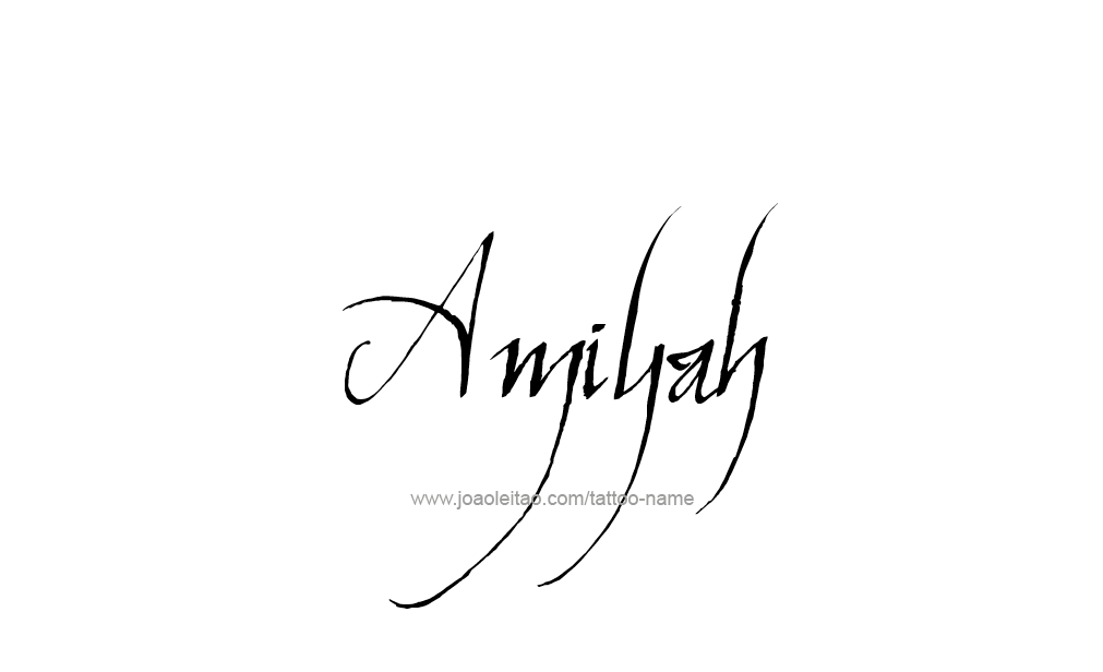 Tattoo Design  Name Amiyah   