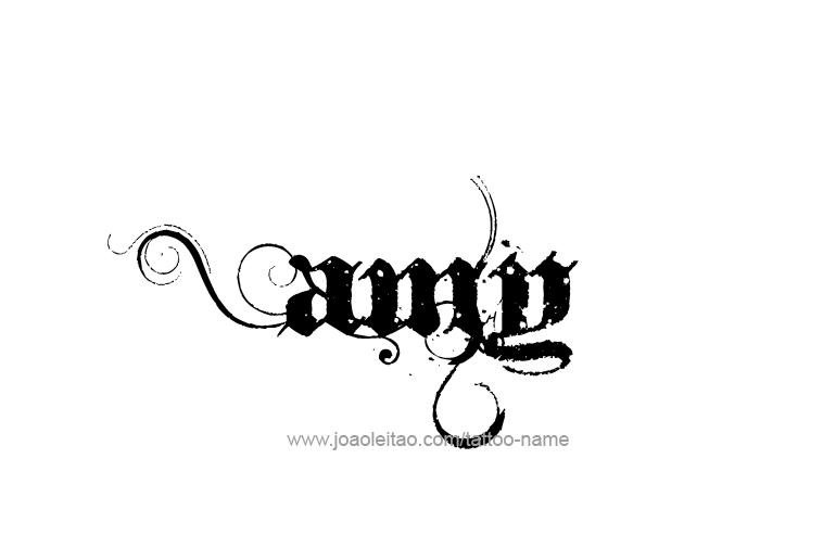 Tattoo Design  Name Amy   