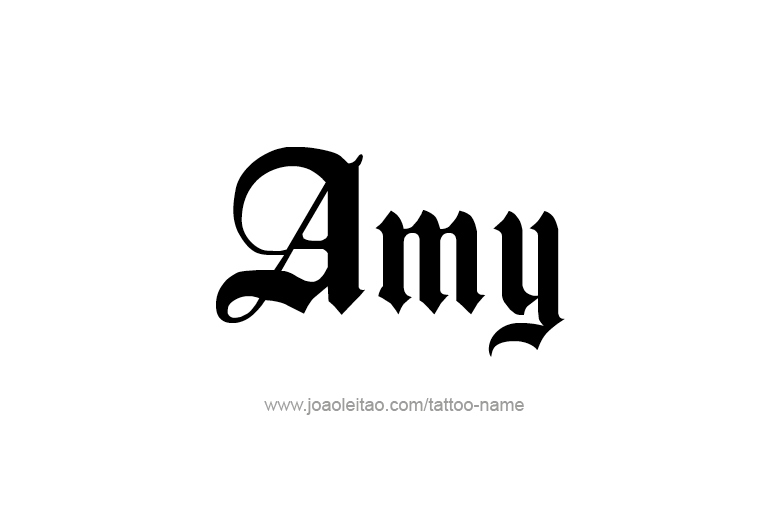 Tattoo Design  Name Amy   