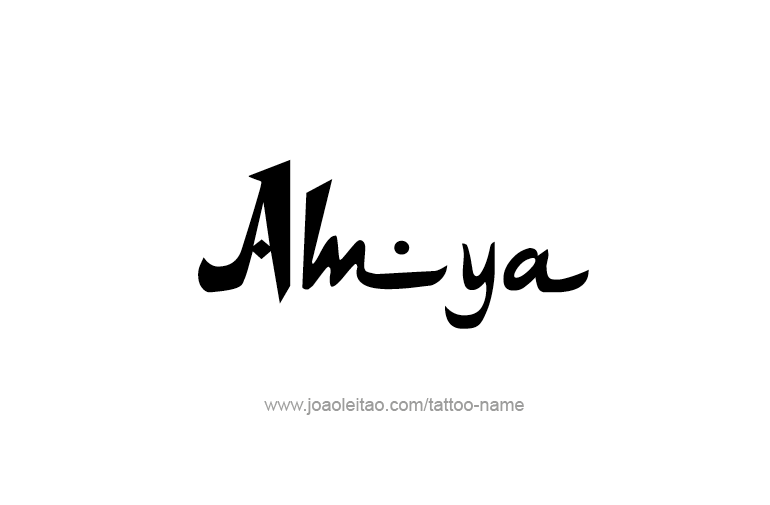 Tattoo Design  Name Amya   