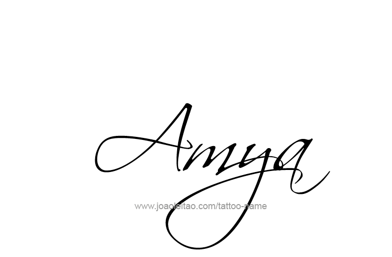 Tattoo Design  Name Amya   