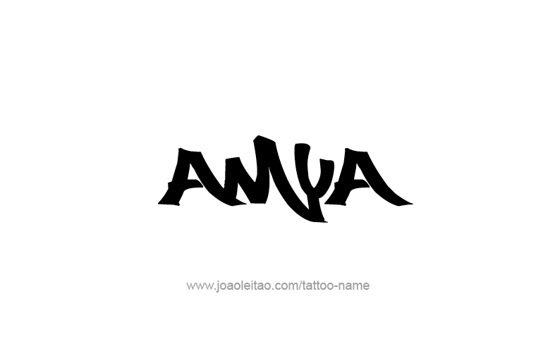 Tattoo Design  Name Amya   