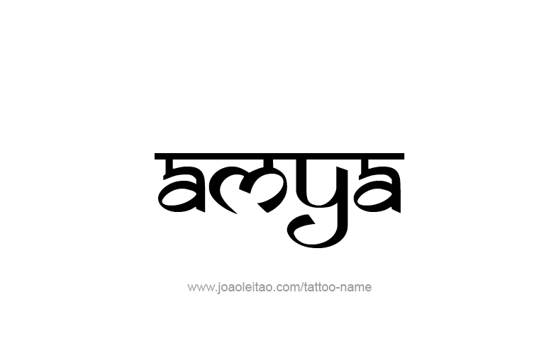 Tattoo Design  Name Amya   