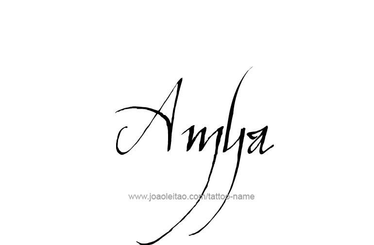 Tattoo Design  Name Amya   