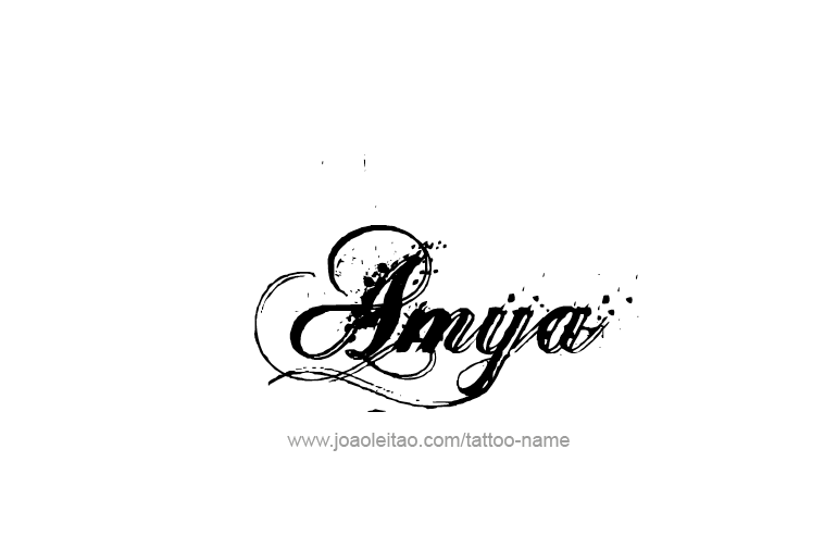 Tattoo Design  Name Amya   