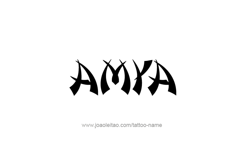 Tattoo Design  Name Amya