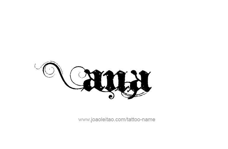 Tattoo Design  Name Ana   