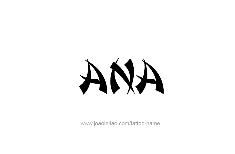 Tattoo Design  Name Ana