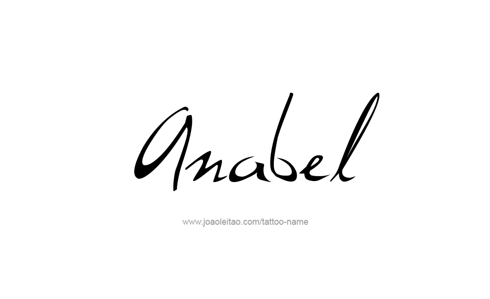 Tattoo Design  Name Anabel   