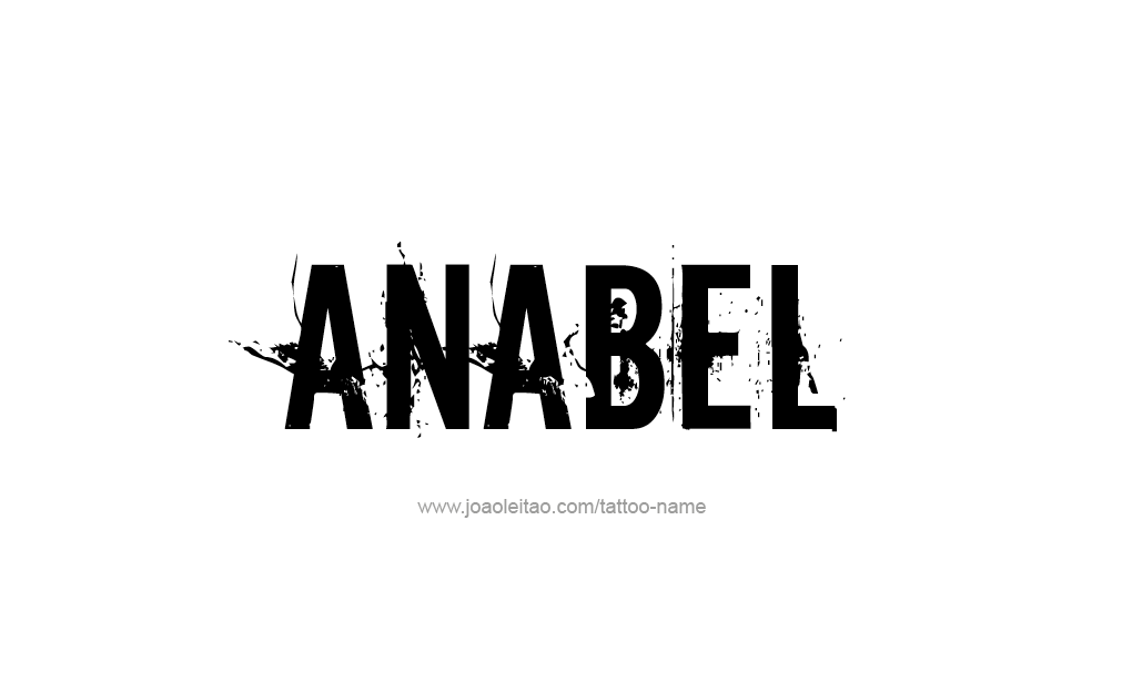 Tattoo Design  Name Anabel   