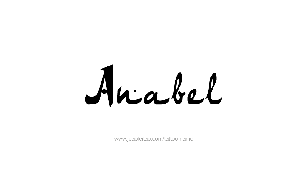 Tattoo Design  Name Anabel   