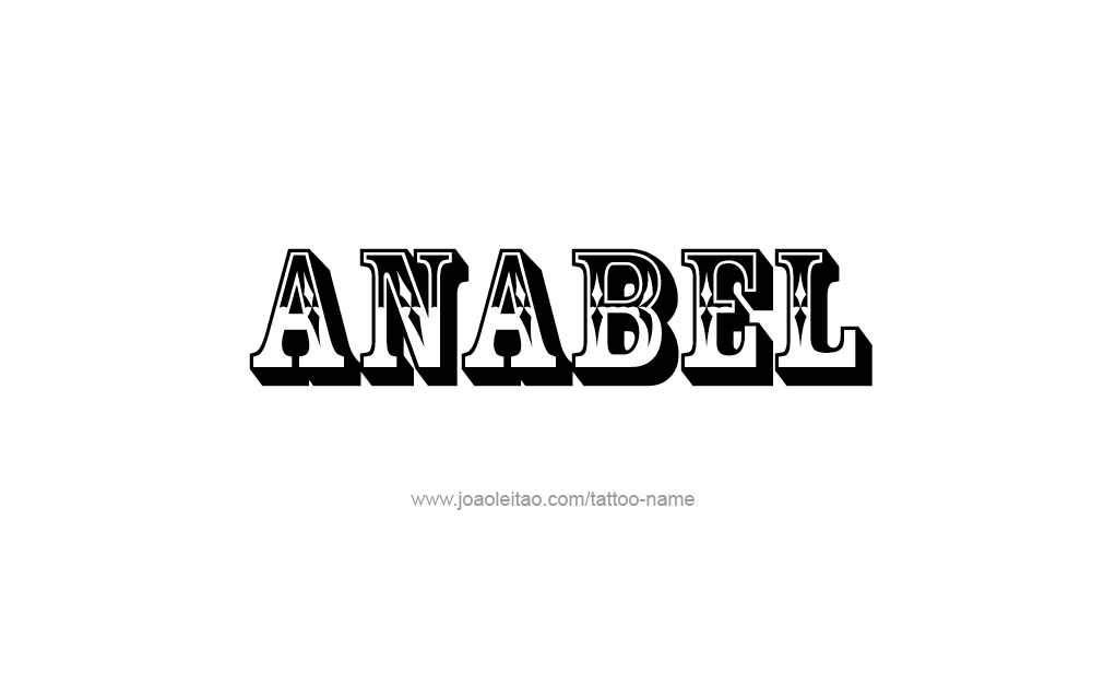 Tattoo Design  Name Anabel   