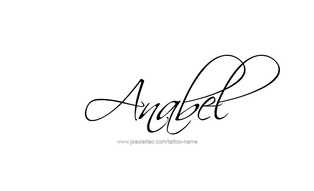 Tattoo Design  Name Anabel   