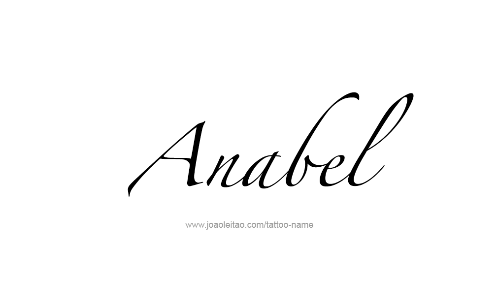 Tattoo Design  Name Anabel   