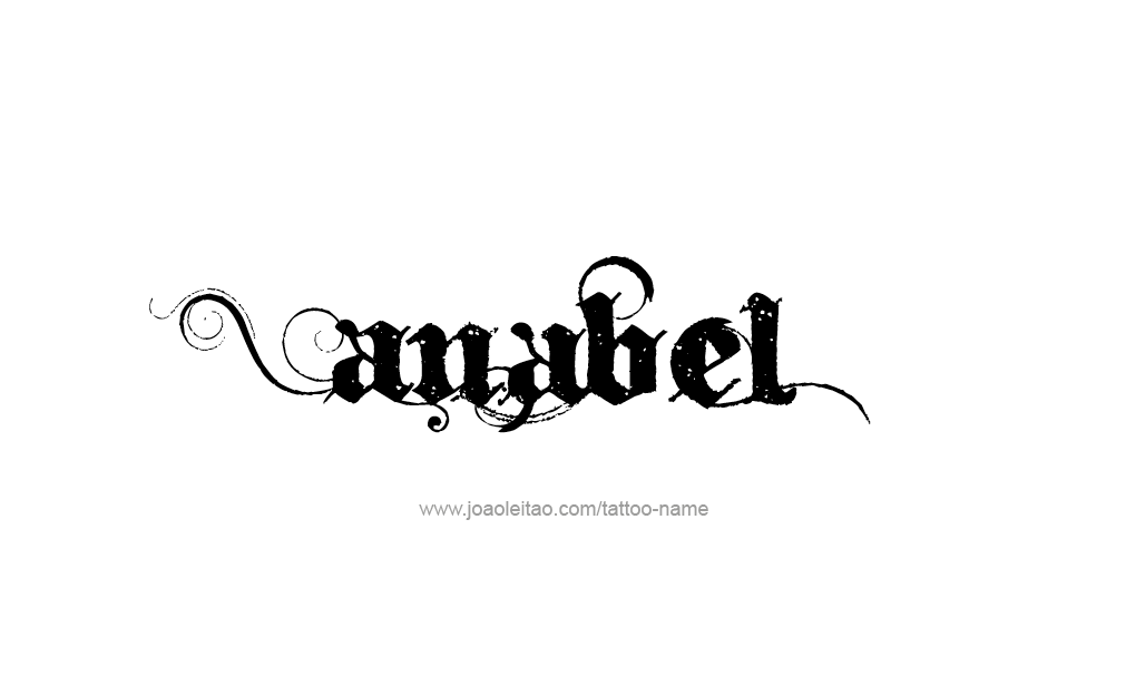 Tattoo Design  Name Anabel   