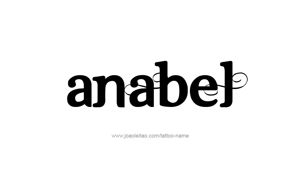 Tattoo Design  Name Anabel   