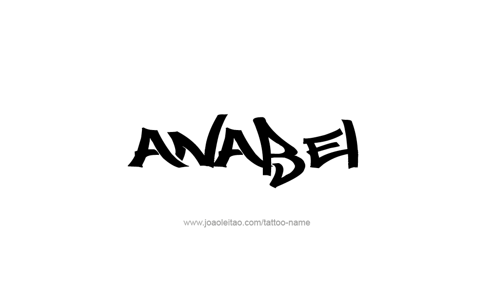 Tattoo Design  Name Anabel   