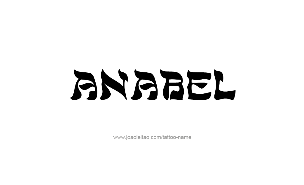 Tattoo Design  Name Anabel   