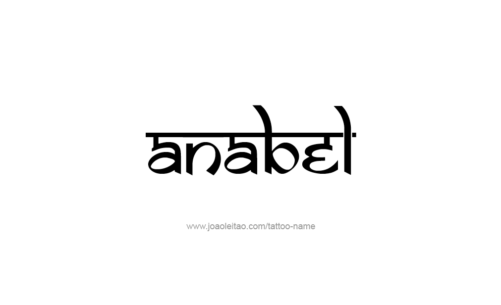 Tattoo Design  Name Anabel   