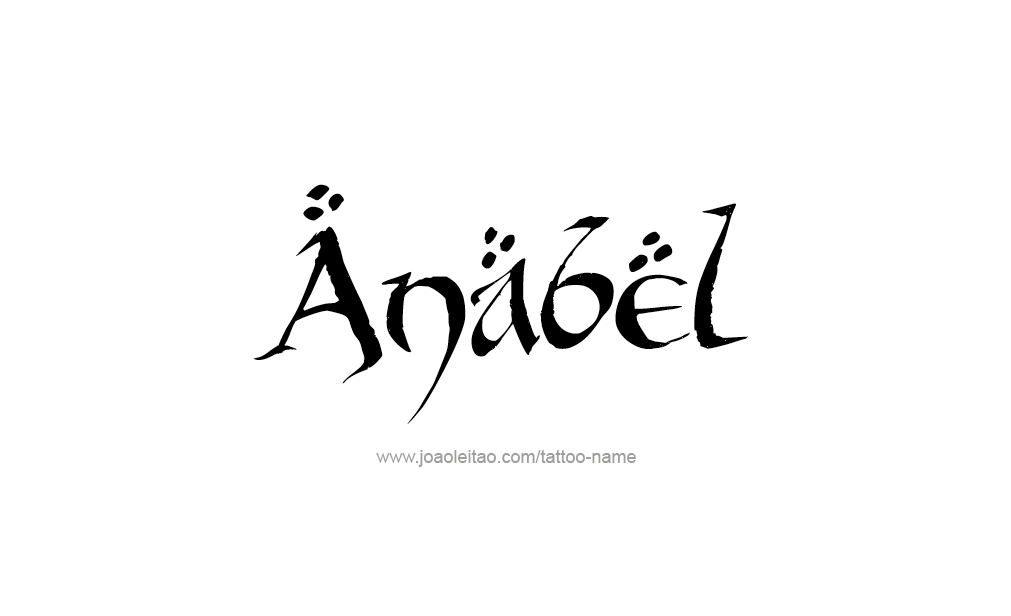 Tattoo Design  Name Anabel   