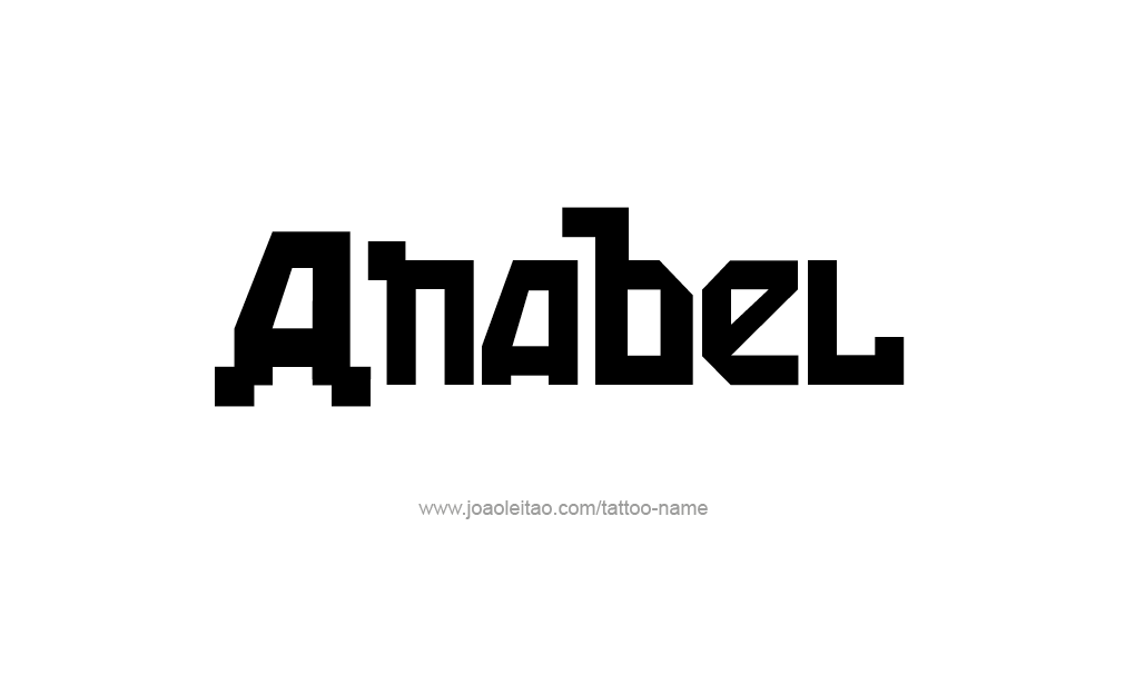 Tattoo Design  Name Anabel   