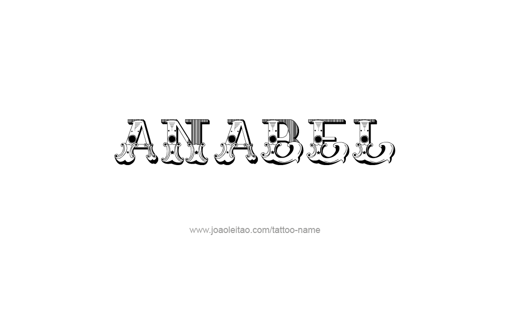 Tattoo Design  Name Anabel   