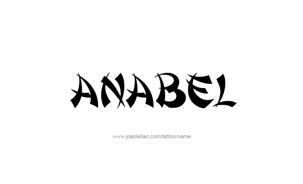 Tattoo Design  Name Anabel