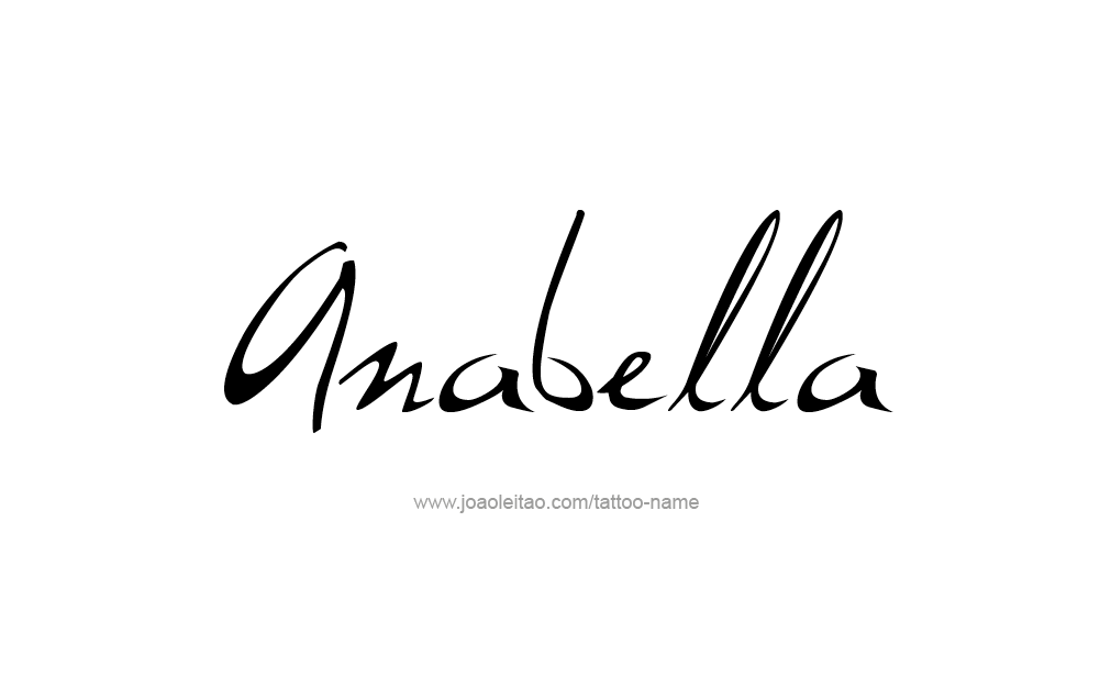 Tattoo Design  Name Anabella   