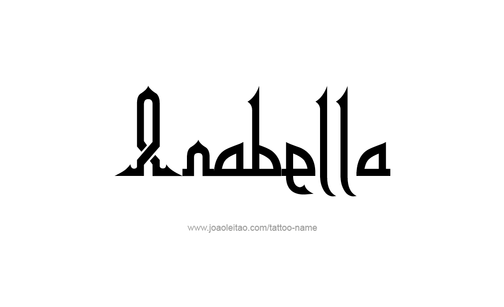 Tattoo Design  Name Anabella   