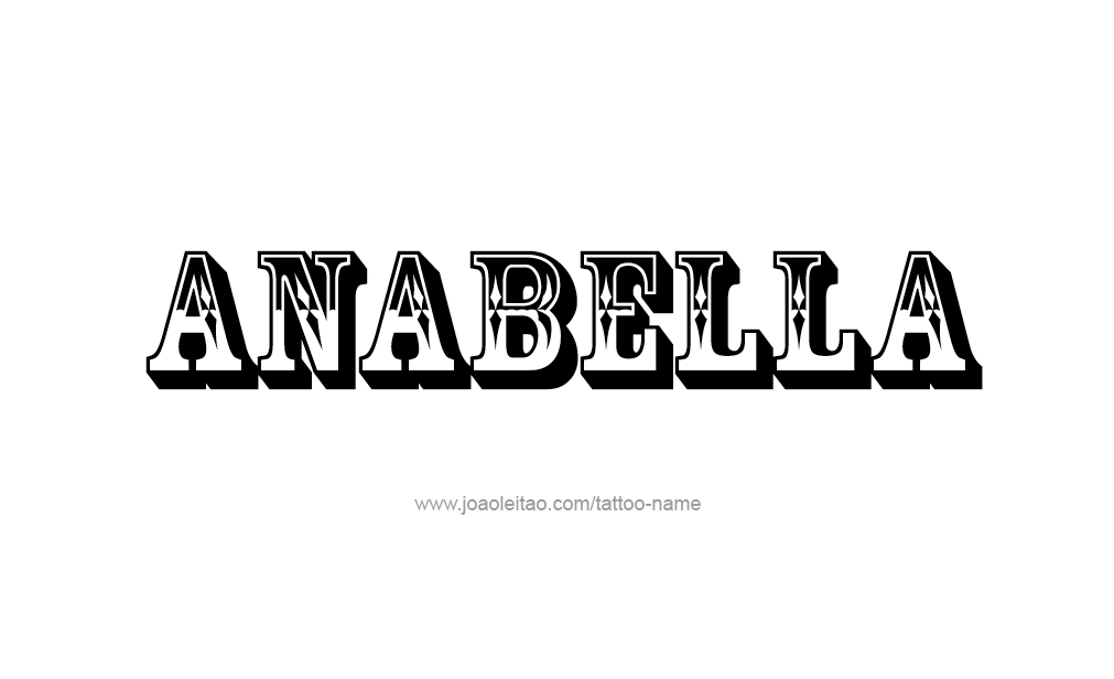 Tattoo Design  Name Anabella   