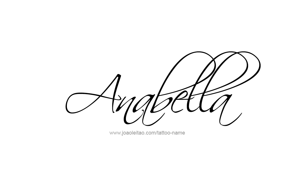 Tattoo Design  Name Anabella   