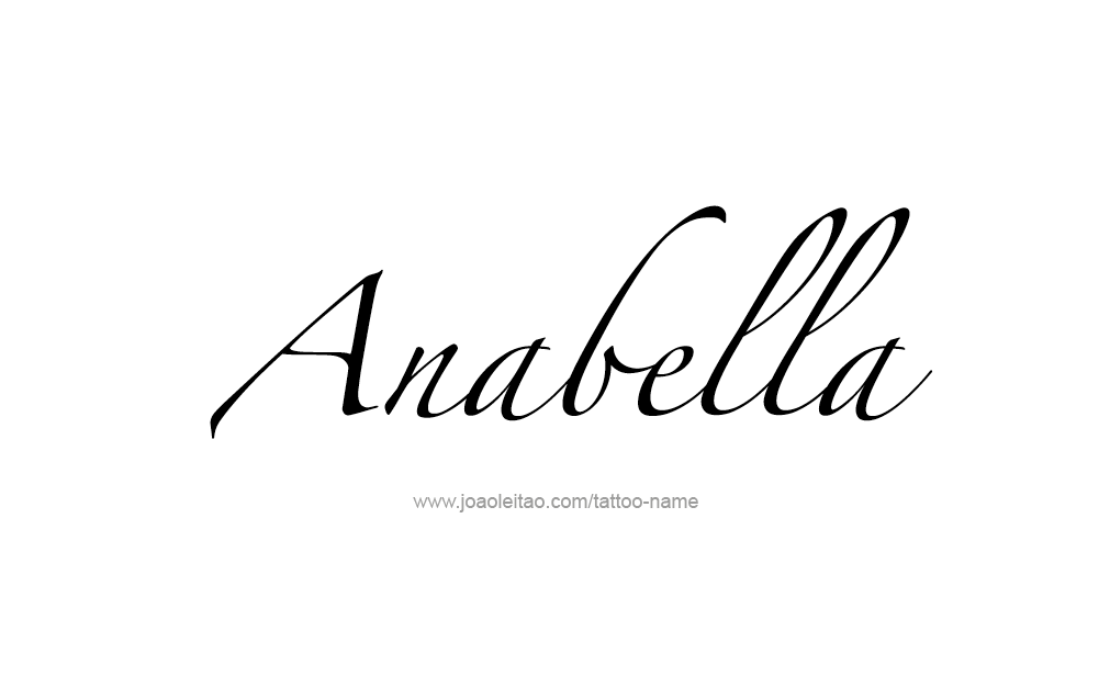 Tattoo Design  Name Anabella   