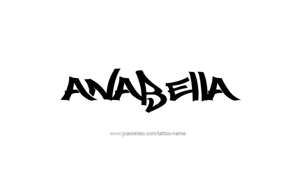 Tattoo Design  Name Anabella   