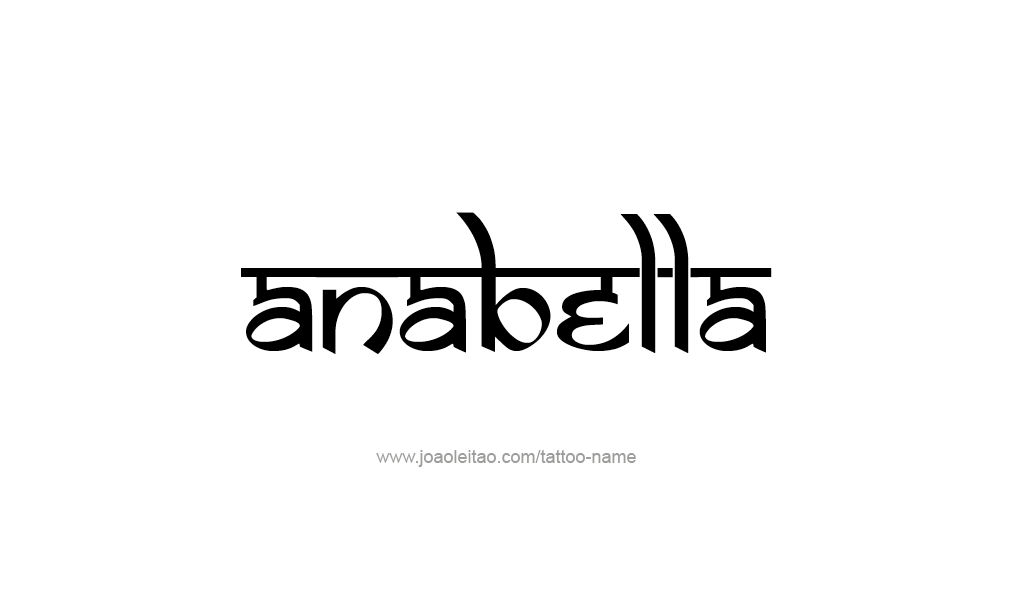 Tattoo Design  Name Anabella   