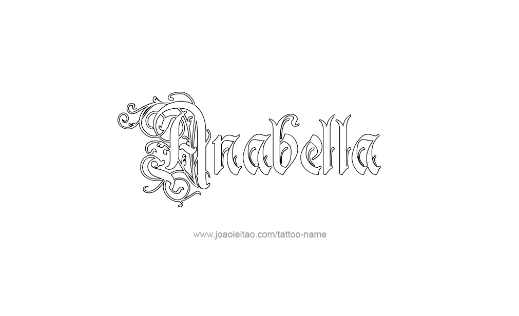 Tattoo Design  Name Anabella   