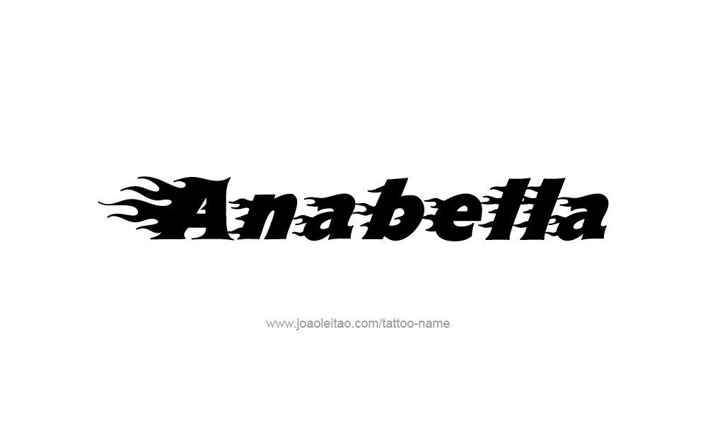 Tattoo Design  Name Anabella   