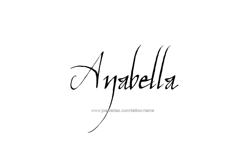 Tattoo Design  Name Anabella   