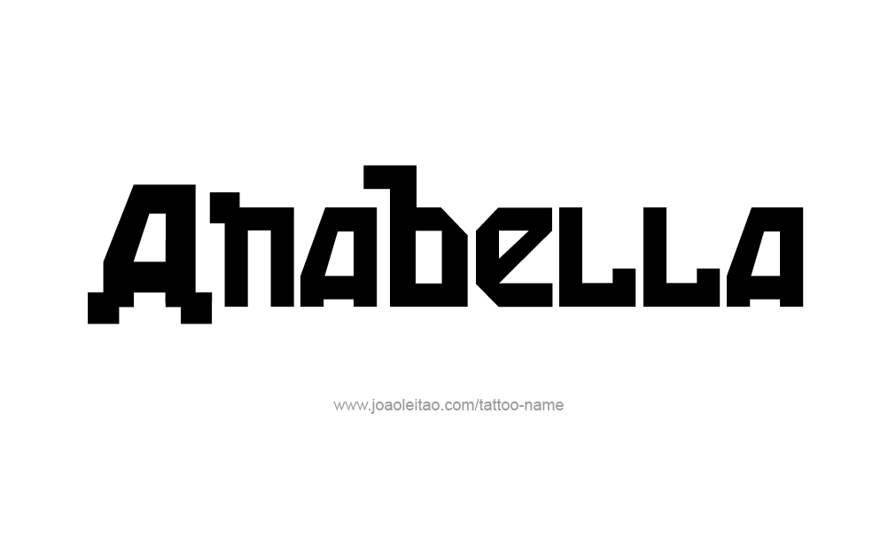 Tattoo Design  Name Anabella   