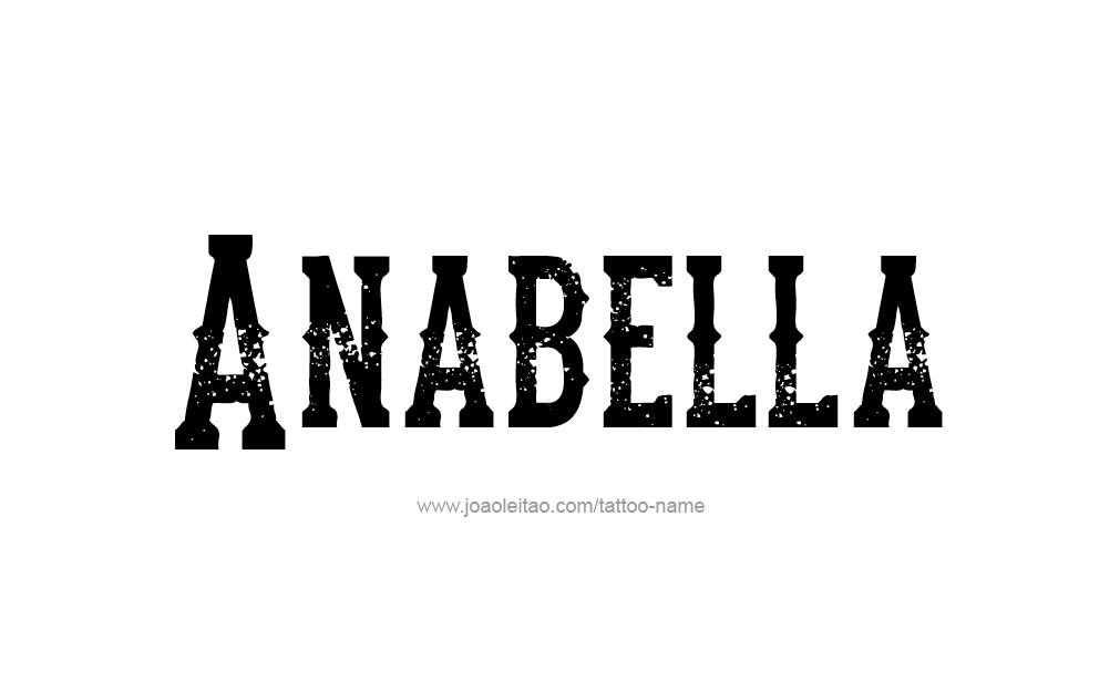 Tattoo Design  Name Anabella   